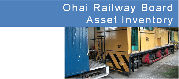 Ohai Railway Board 
Asset Inventory
